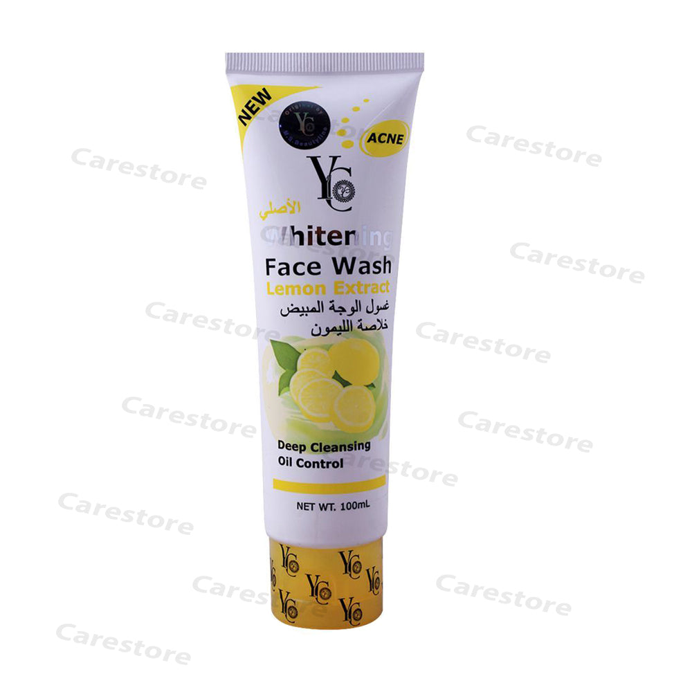 YC Whitening Face Wash, With Lemon Extract, 100ml CareStore