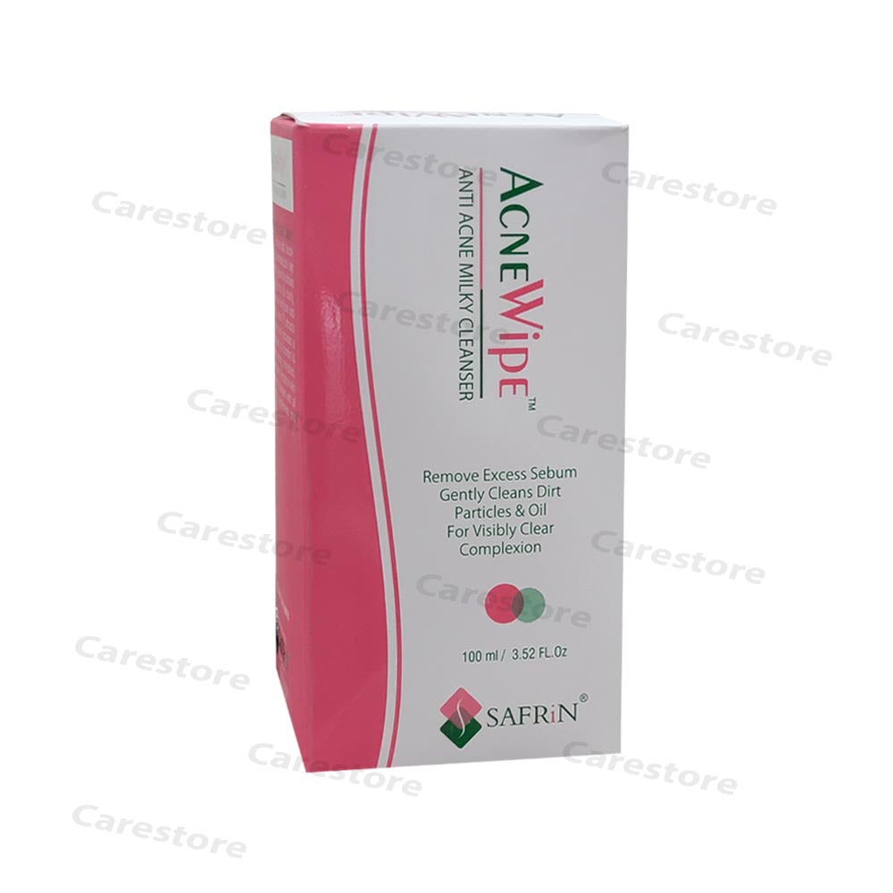 ACNEWIPE Anti Acne Milky Cleanser 100ml safrin skincare Pharma