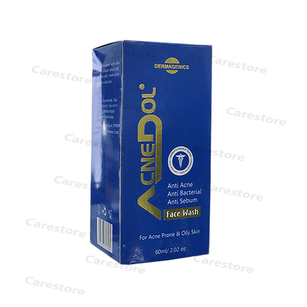 Acnedol Face wash 60ml dermagenics pharma