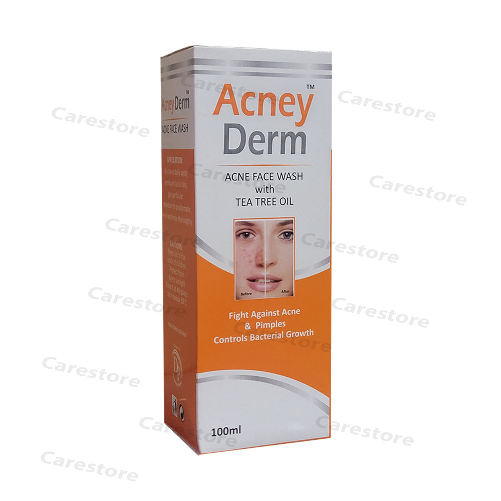  Acney derm acne face wash with tea trea oil acne pimple 100ml derma pride pharma