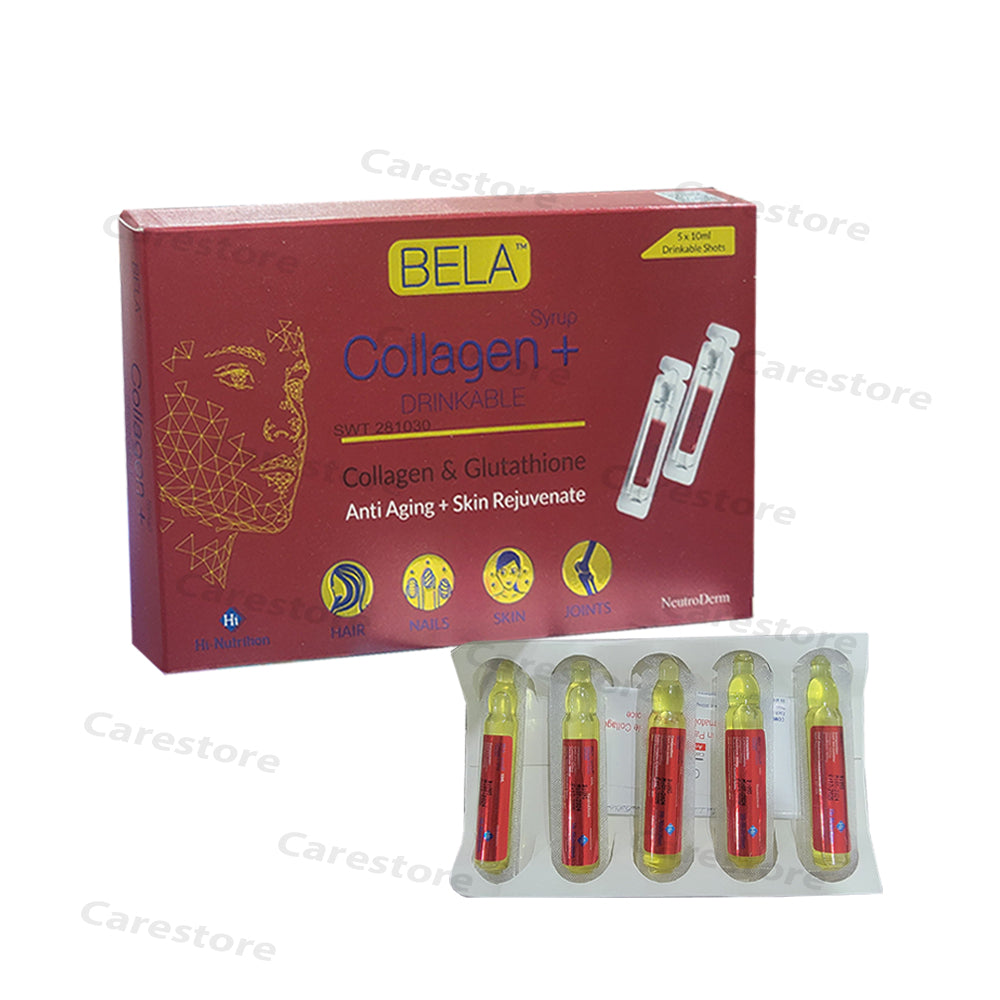 Bela Collagen Drinkable Anti Aging Fairness 5% DrinkableAmpoules Oral Shots Neutroderm pharma