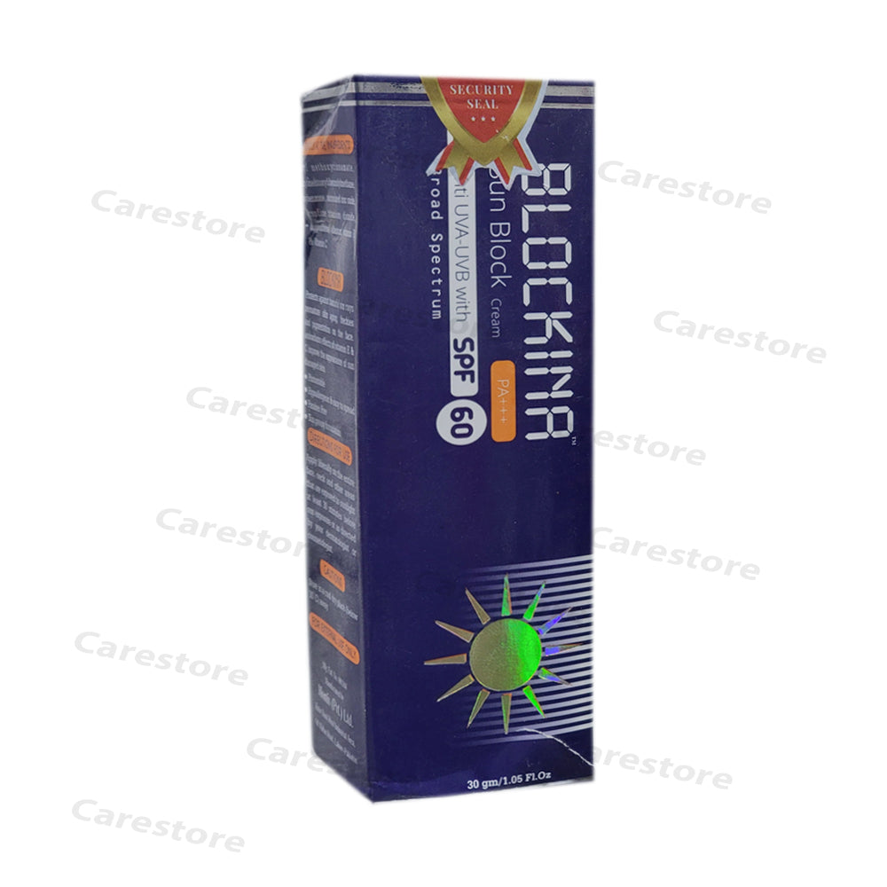 Blockina Sun Block SPF60 Cream Montis Pvt Ltd