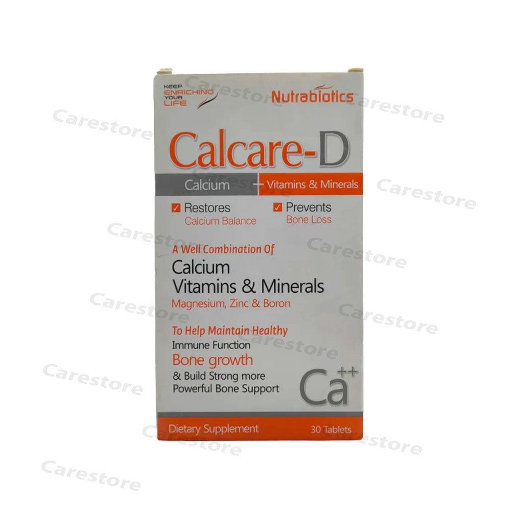 Calcare D Tablets Nutrabiotics Nutritional Life Science pharma