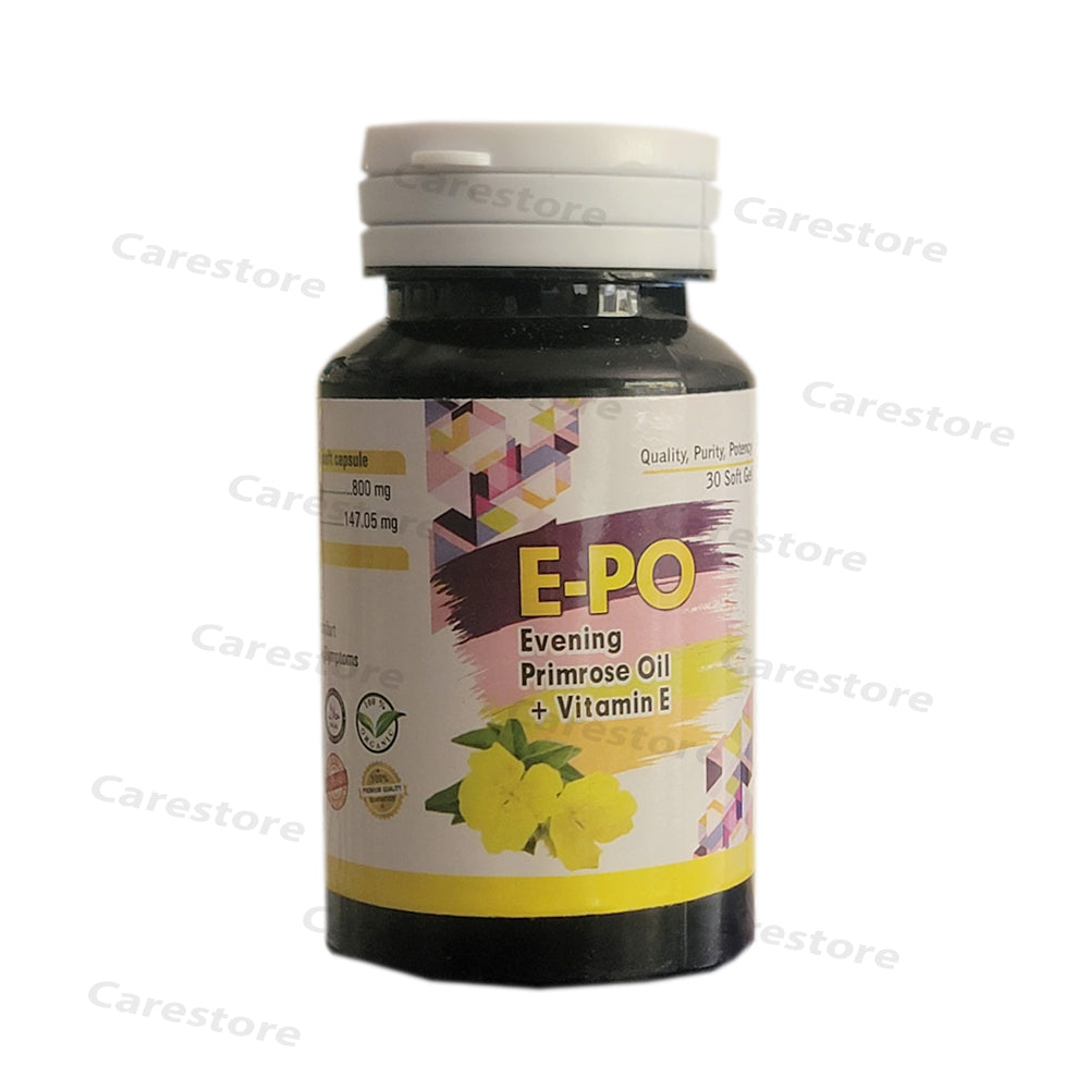 E-po evening primrose oil +vitamin E soft soft gel