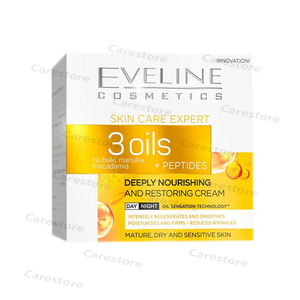 Eveline 3Oils Deeply Nourishing And Restoring Cream