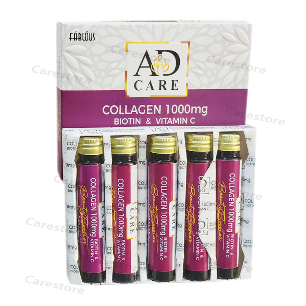 Fablous AD Care Collagen 1000mg Biotin & Vitamin C Oral Shots