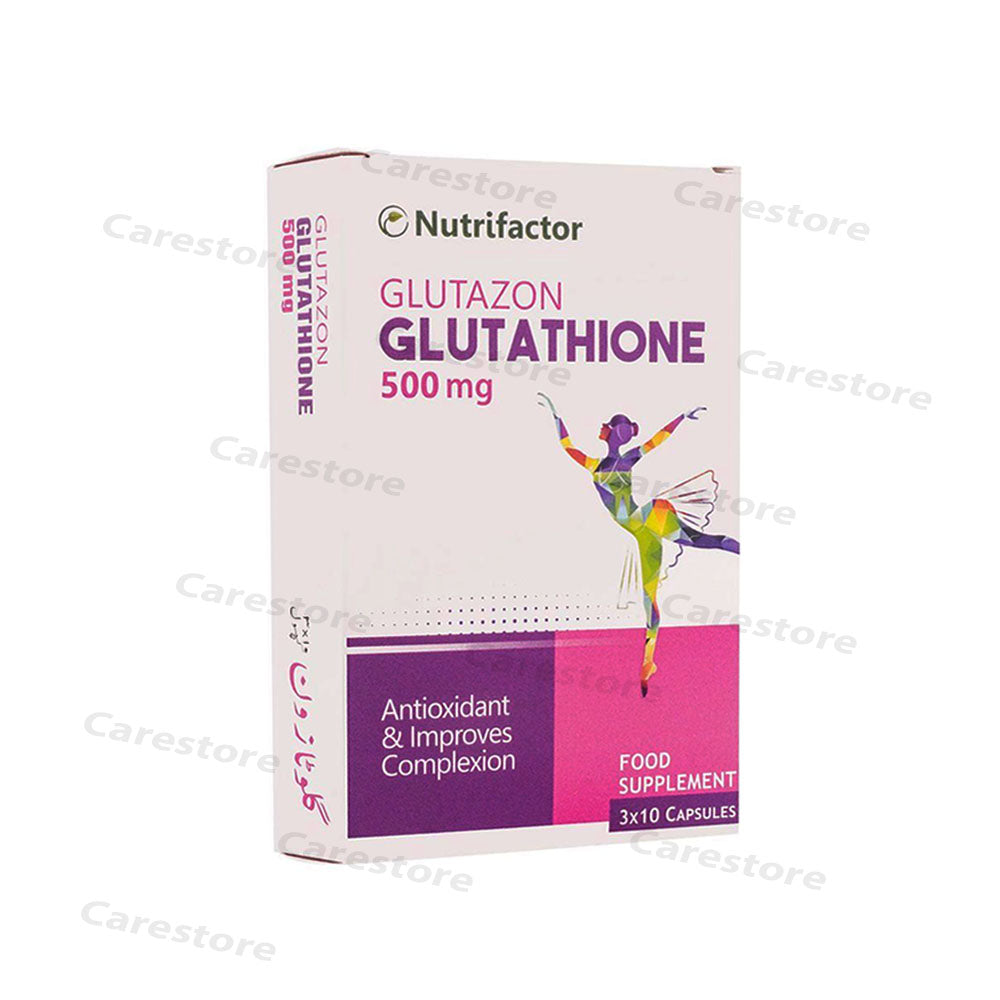 Glutazon 500mg Capsules Nutrifactor pharma