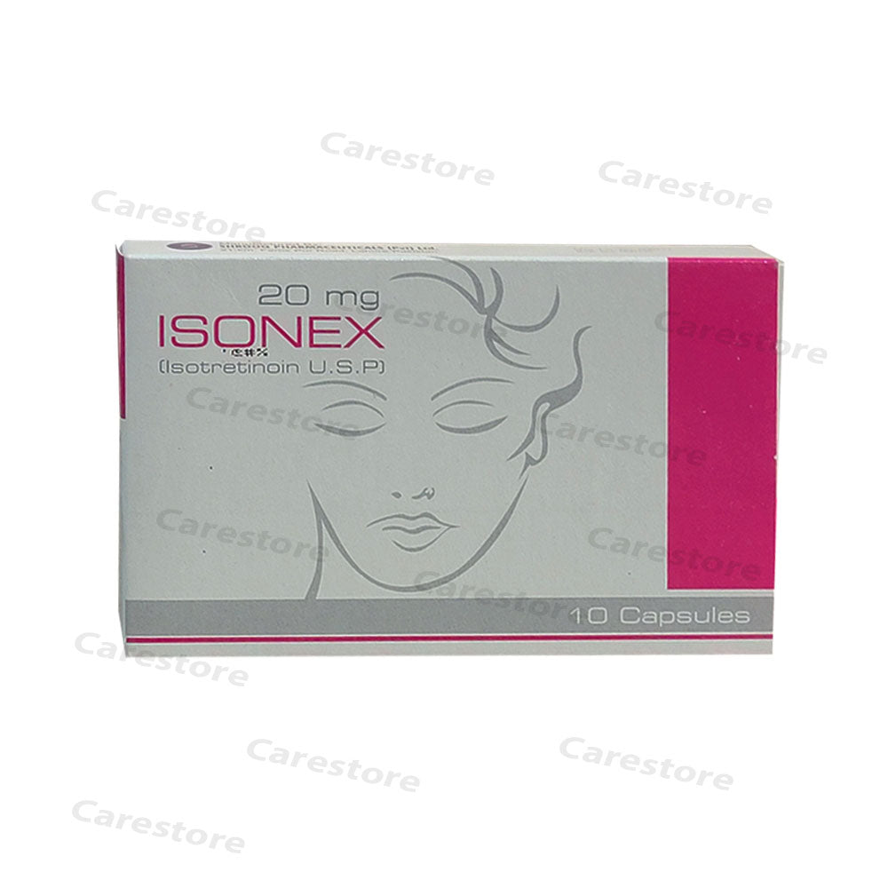 Isonex 20mg Capsules Shrooq Pharma