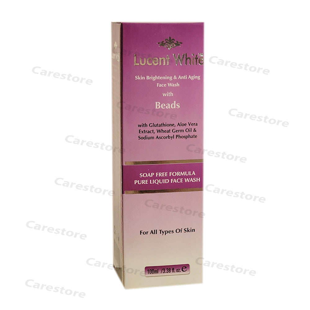 Lucent white skin brightening aging face wash 70ml motis skincare