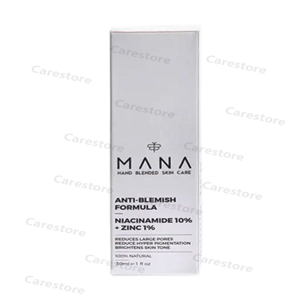 MANA ANTI BLEMISH FACE SERUM NIACINAMIDE 10% + 1% ZINC