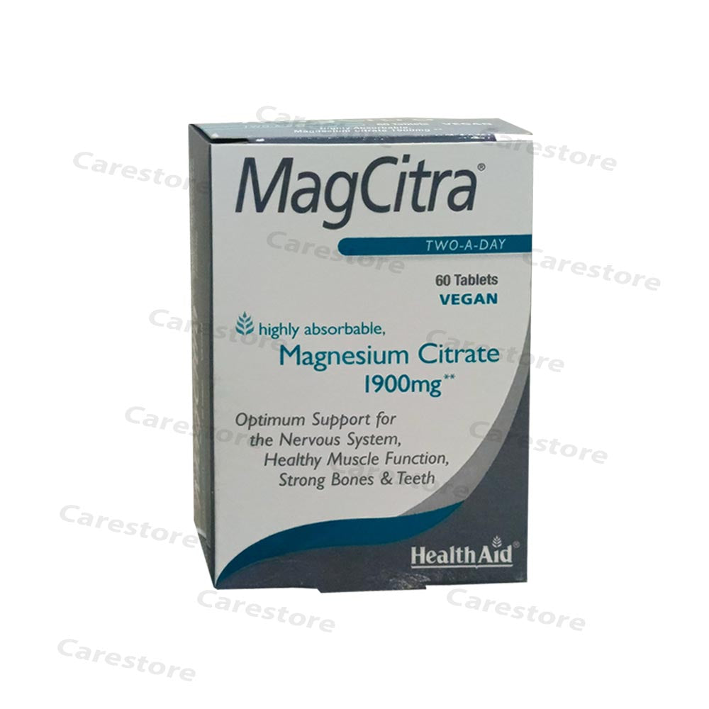 MagCitra 60tablets HealthAid Pharma