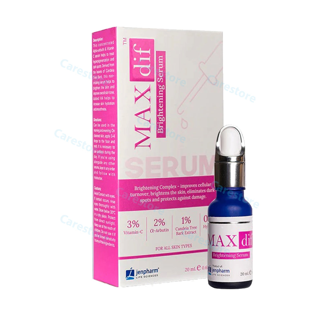 Maxdif skin instant brightening whitening Serum vitamin c moisture care jenpharm life sciences