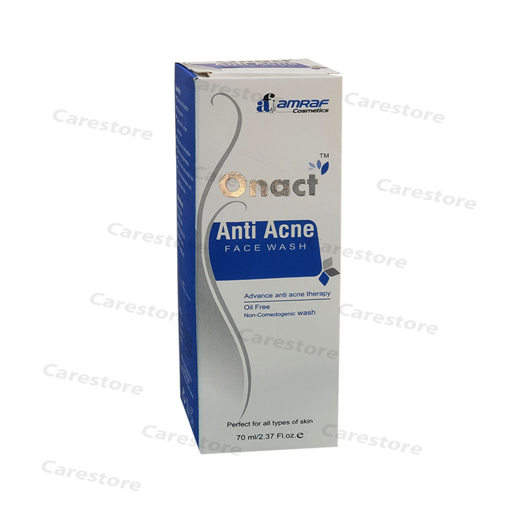 ONACT Anti Acne Face Wash 70ml amraf pharma