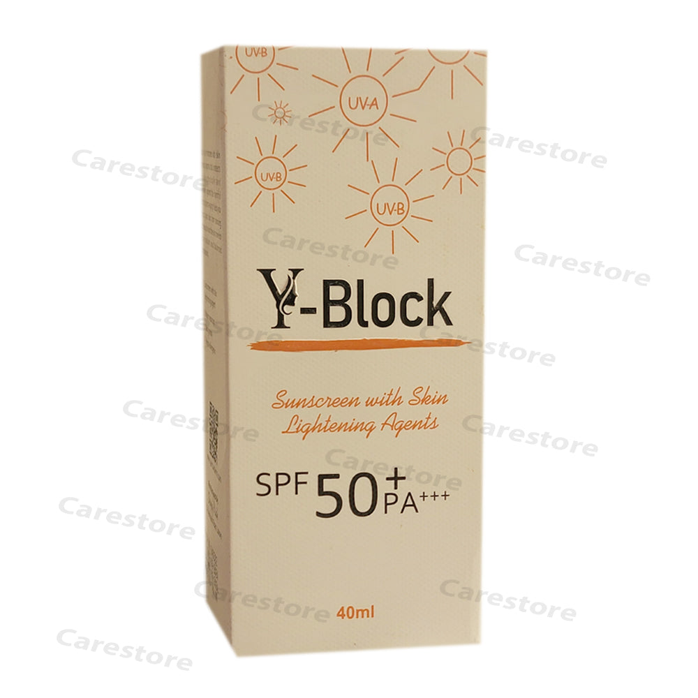 Y-Block SPF50+ Sunblock 40ml