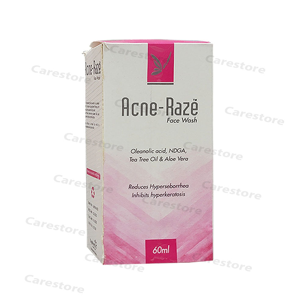 acne raze face wash 60ml anmol health care pharma