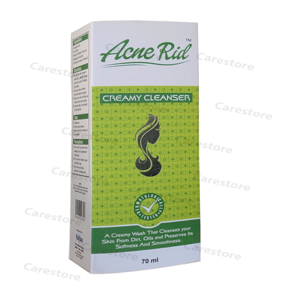 acne rid creamy cleanser 70ml rafaq pharma