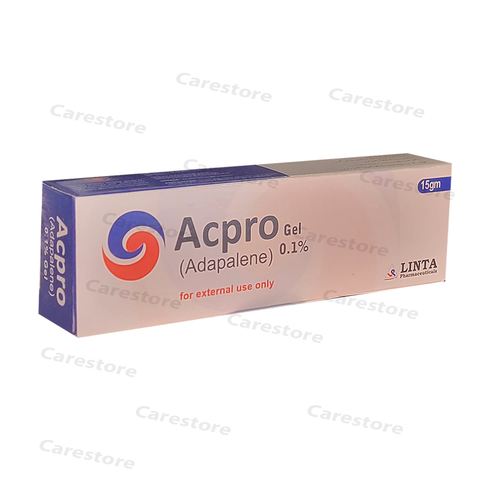  acpro gel adapalene 15gm linta pharma