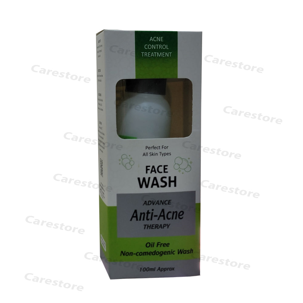 akne zero anti acne face wash 100ml rafaq cos ceutical