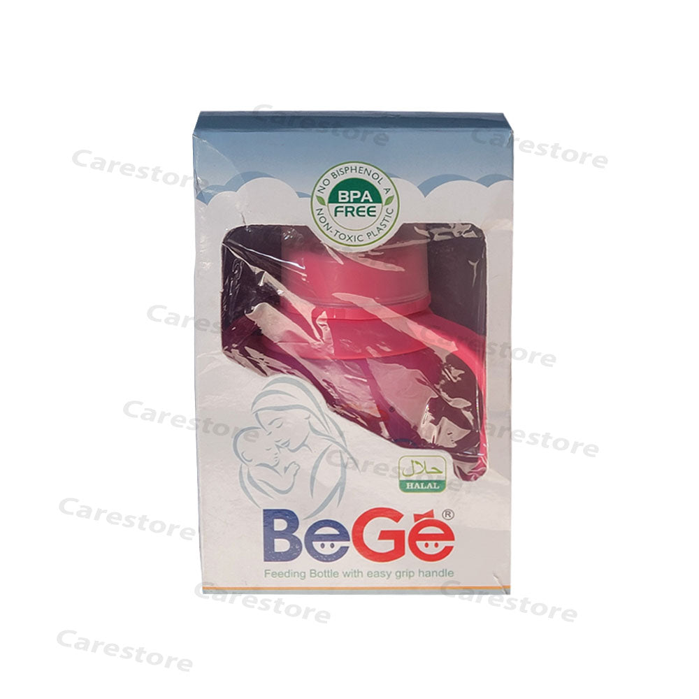 bege feeding bottle with easy grip handle 150ml