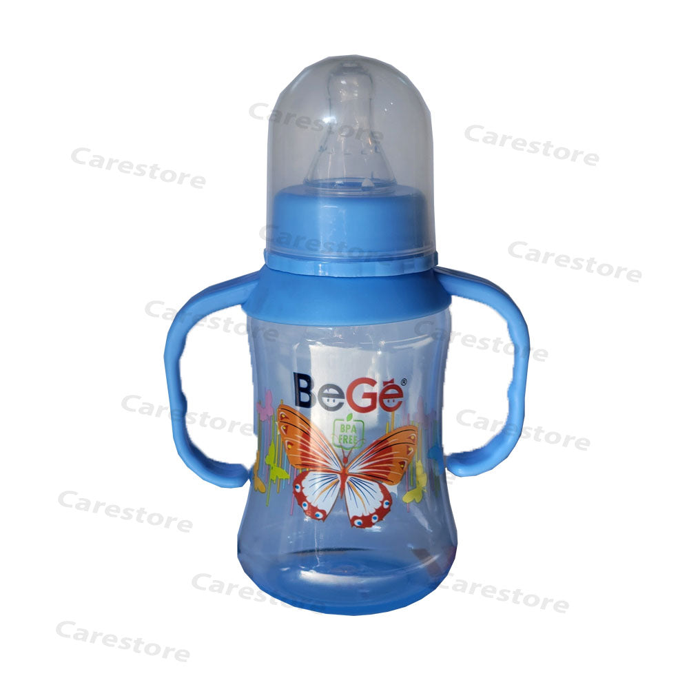 bege feeding bottle with easy grip handle 150ml 