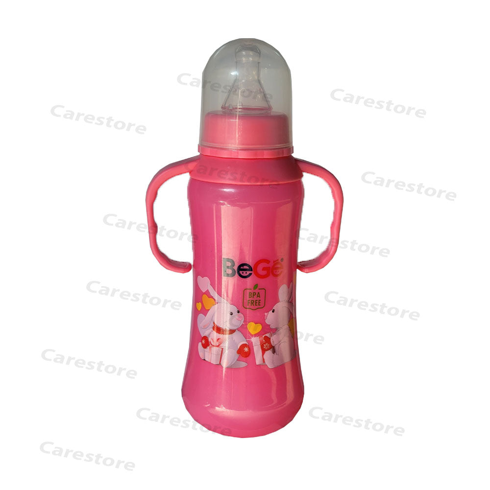 bege feeding  bottle with easy grip handle 250ml