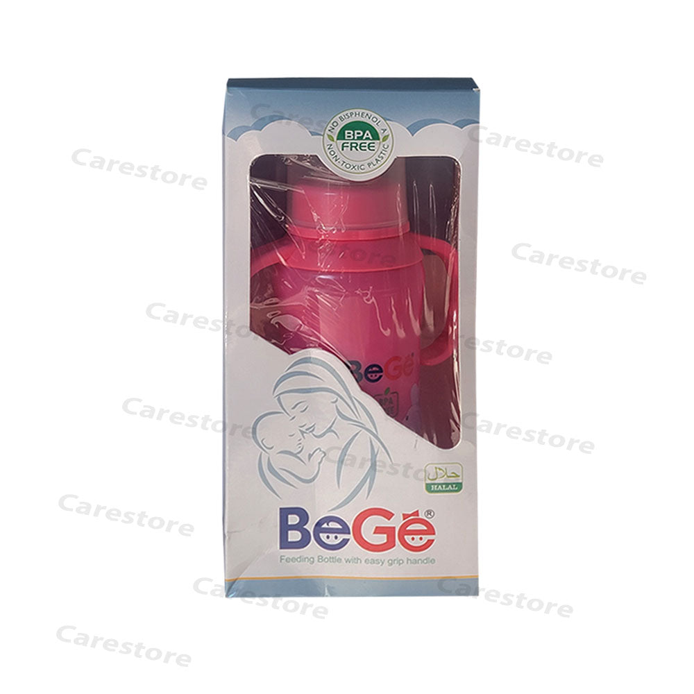 bego feeding bottle with easy grip handle 250ml