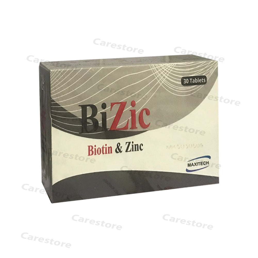 bizic biotin zinc tablet skin hair nail care maxitech pharma