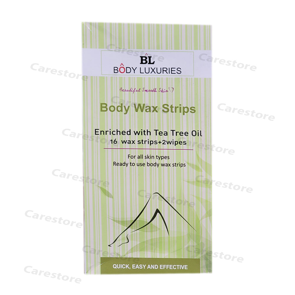 Body Luxuries Body Wax Strips – Tea Tree Oil