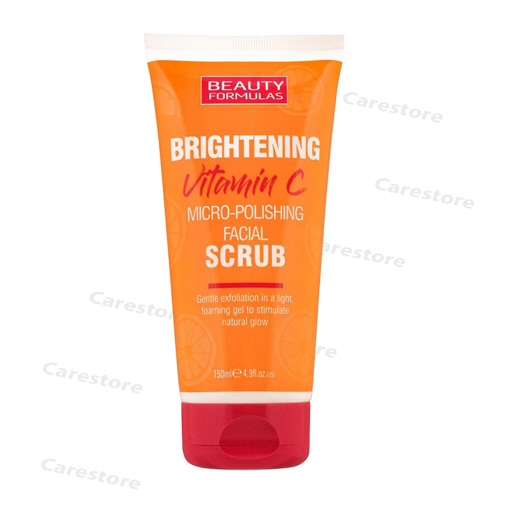 Beauty formulas brightening vitamin C micro polishing facial scrub 150ml