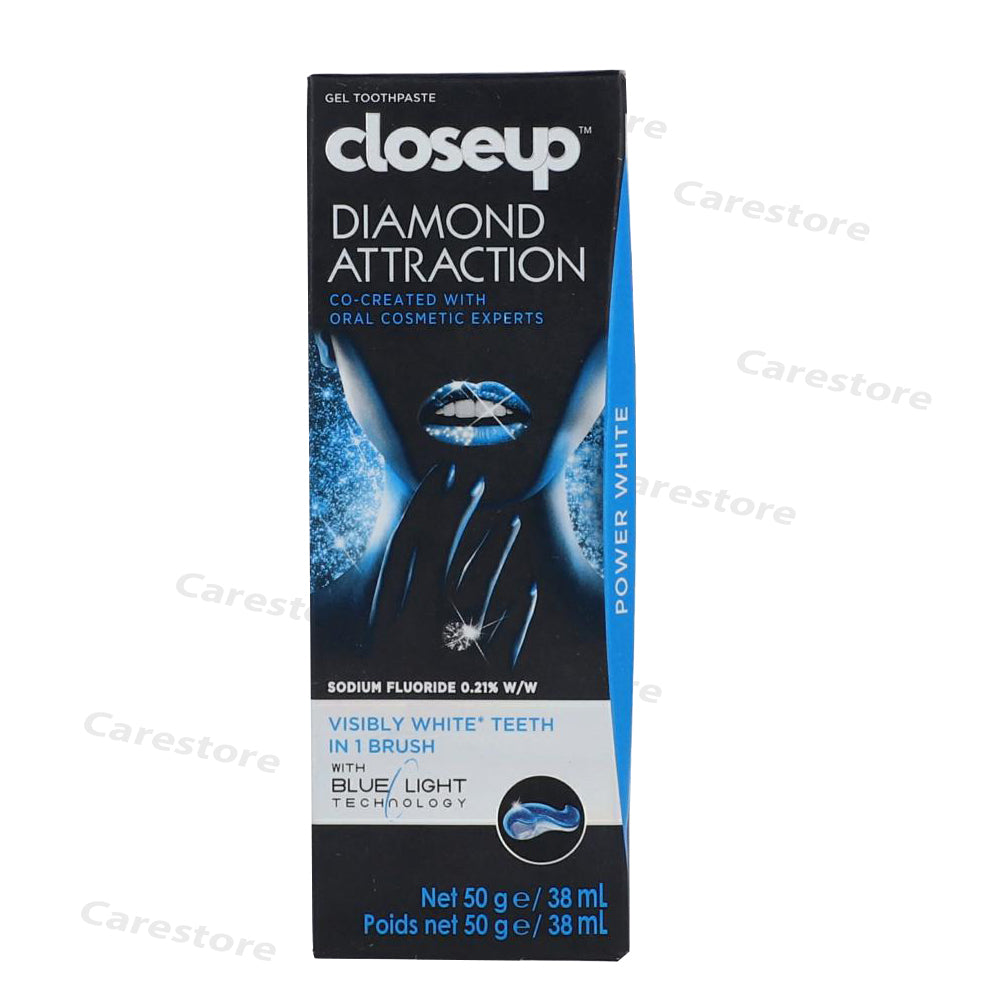 Closeup diamond attraction toothpaste 50g