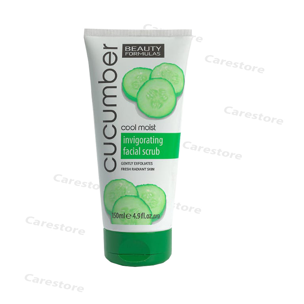 beauty formulas cucumber cool moist invigorating facial scrub 150ml