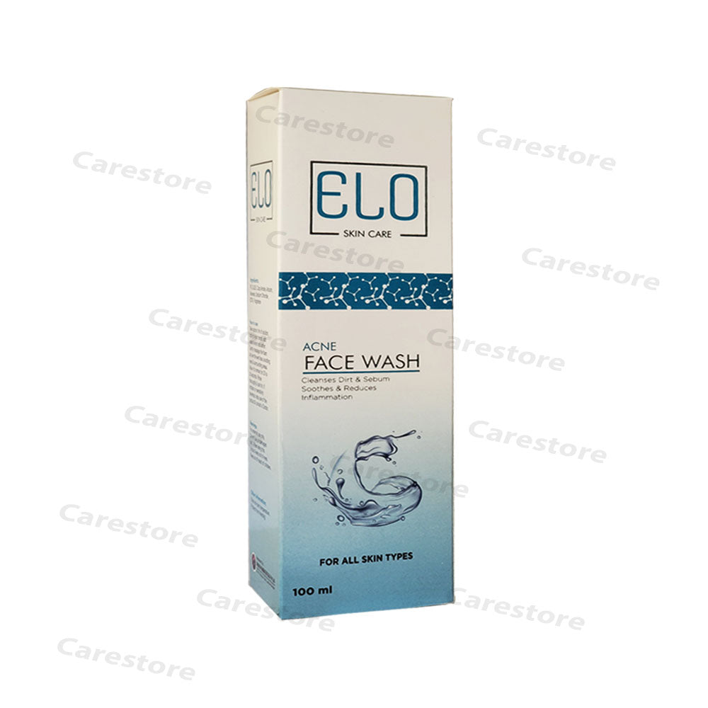 elo acne wash 100ml loracare pharma