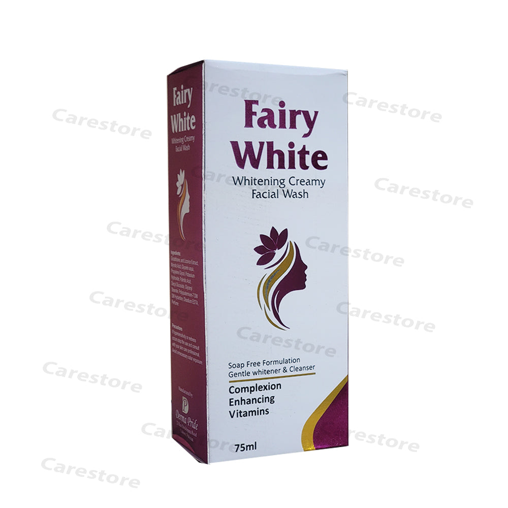 fairy white whitening creamy facial wash