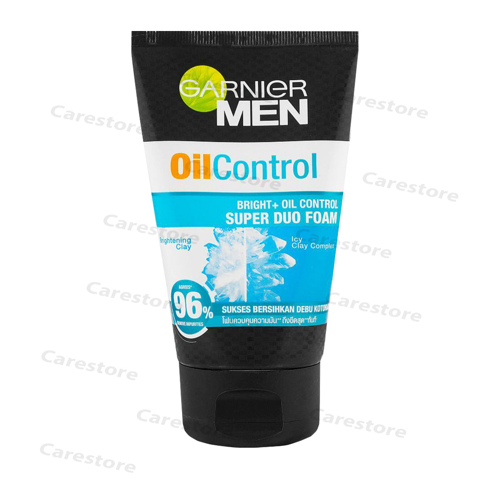 Garnier men oil control bright oil conrol super duo foam 100 ml