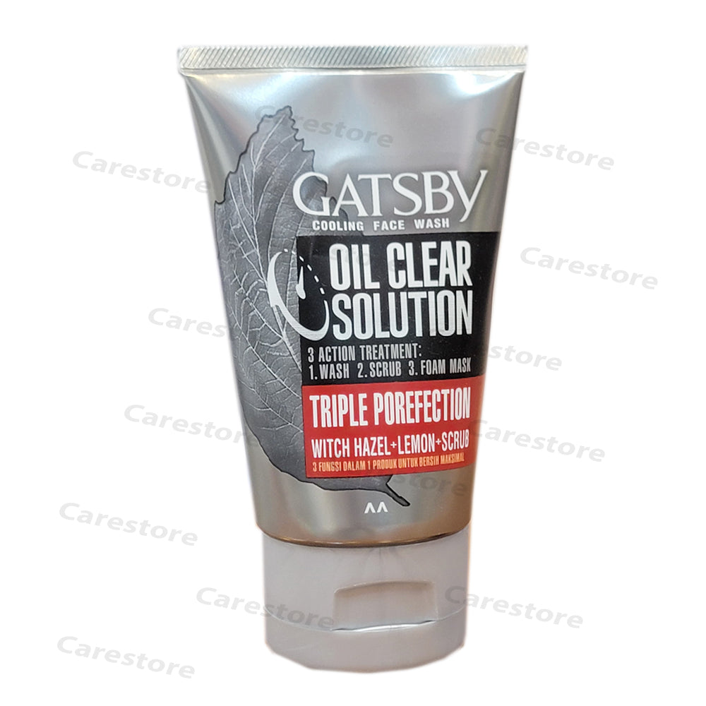 GATSBY OIL CLEAR SOLUTION TRIPLE POREFECTION FACE WASH