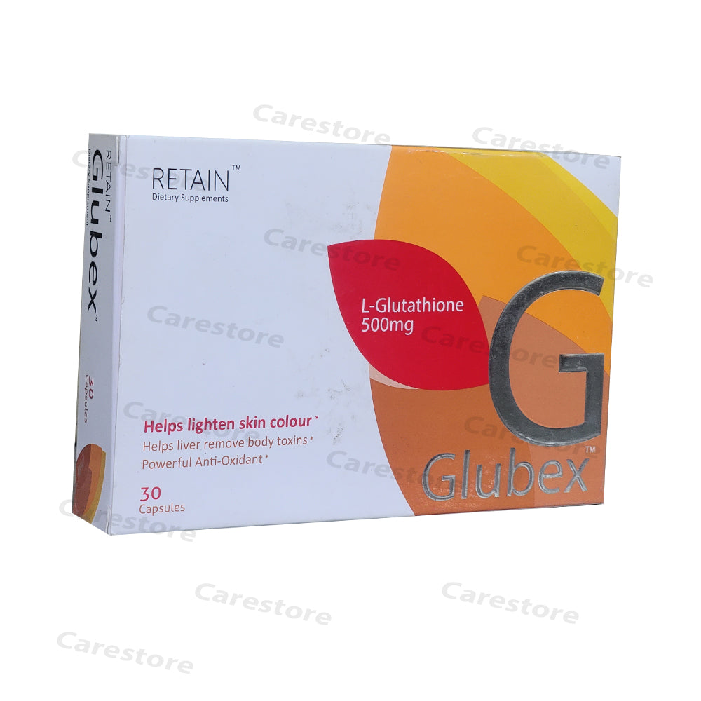 Glubex L-glutathione 500mg help lighten skin colour