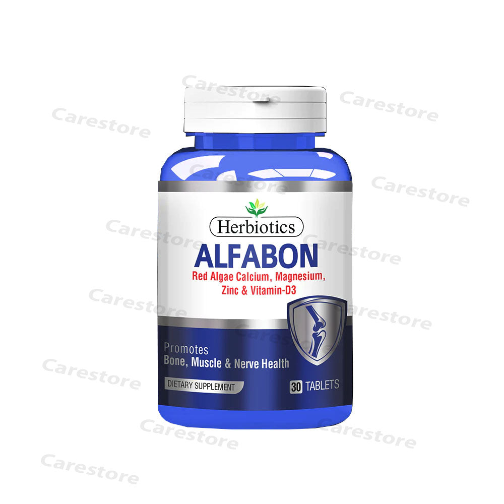  herbiotics Alfabon 30tablet red algae calcium magnesium zinc vitamin D3 dietary supplement