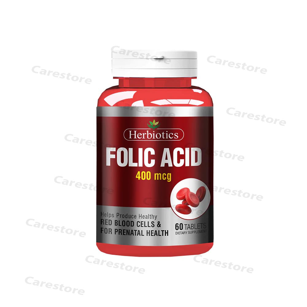 herbiotics folic acid 400mcg dietary supplements