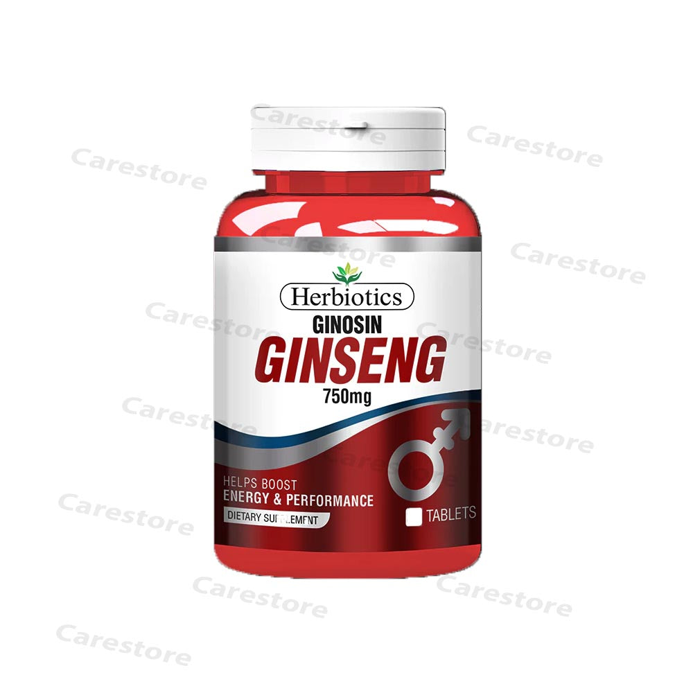 herbiotics ginosin ginseng 750mg dietary supplement