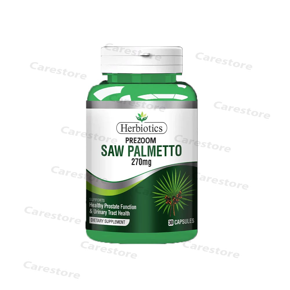 herbiotics prezoom saw palmetto 270mg dietary supplement