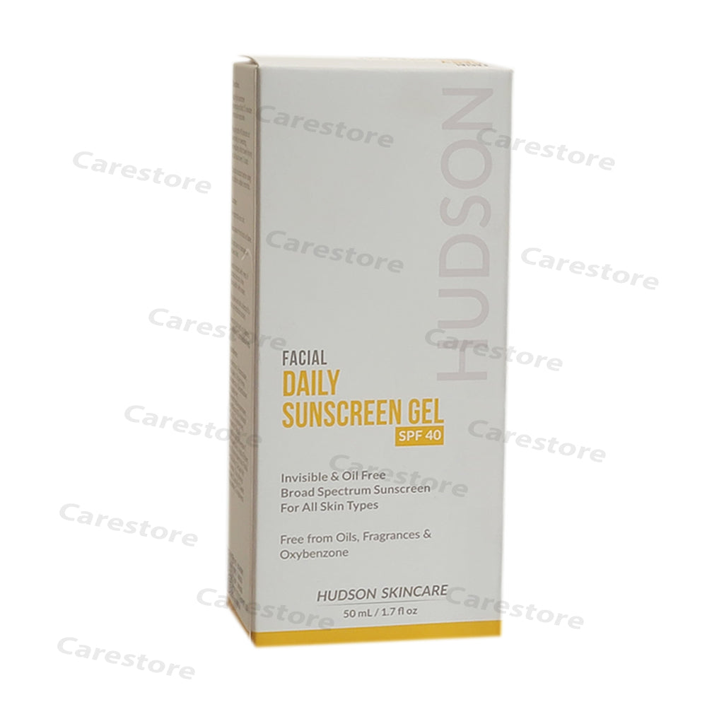 Hudson Facial Daily Sunscreen Gel SPF40 hudson pharma