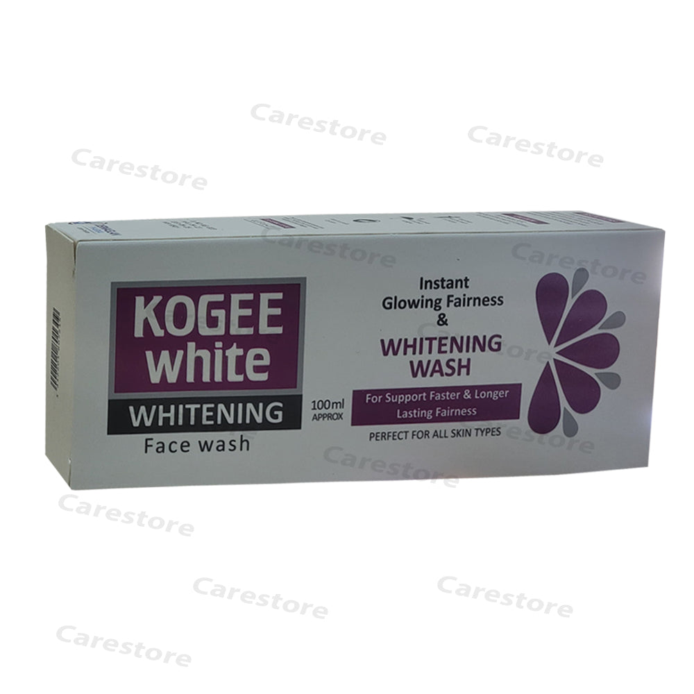 kogee white whitening face wash 100ml rafaq cos ceuticals