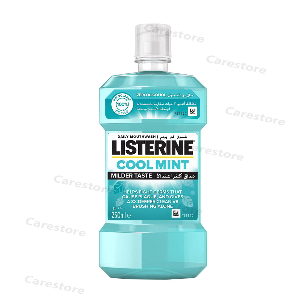 Listerine cool mint milder teste  mouth wash 250ml