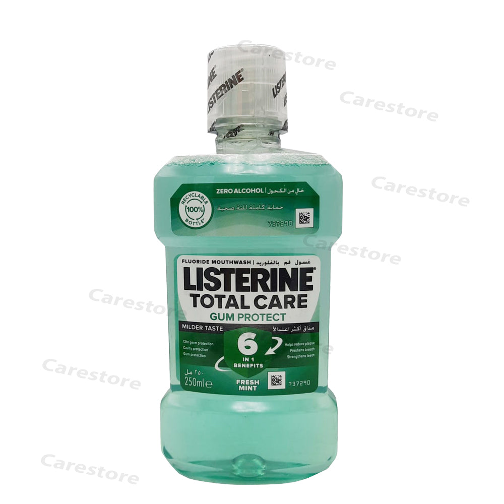 Listerine total care gum protect fresh mint mouth wash 250ml