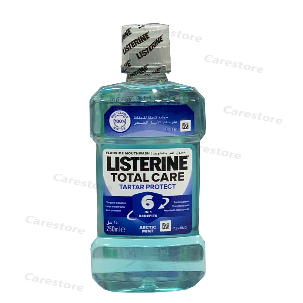 Listerine total care tartar protect arctic mint mouthwash 250ml