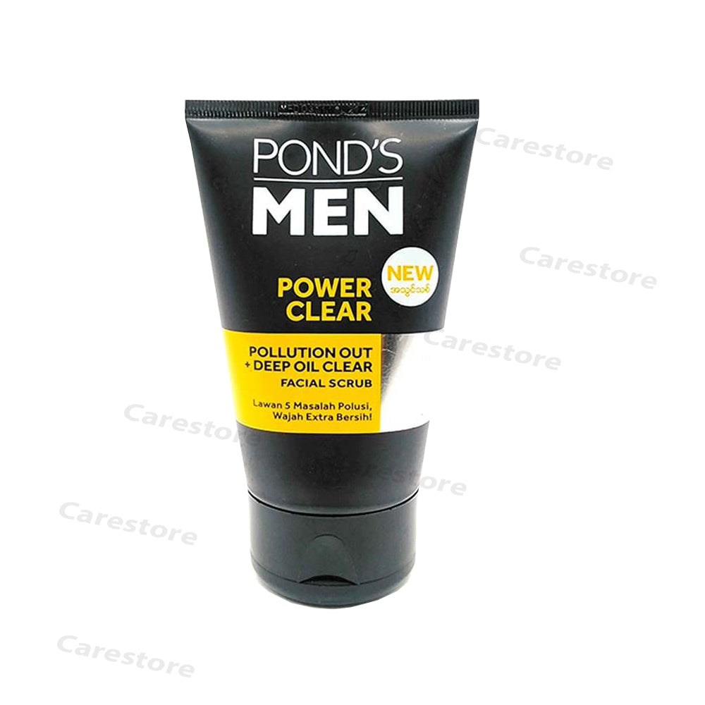 Pond's men power clear pollution out deep oil clear facial scrub