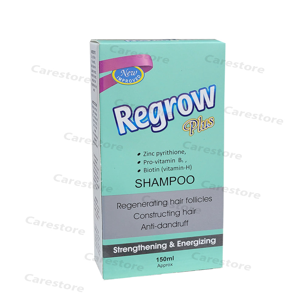  regrow plus shampoo strengthening energizing hair fall dandruff biotin 150ml