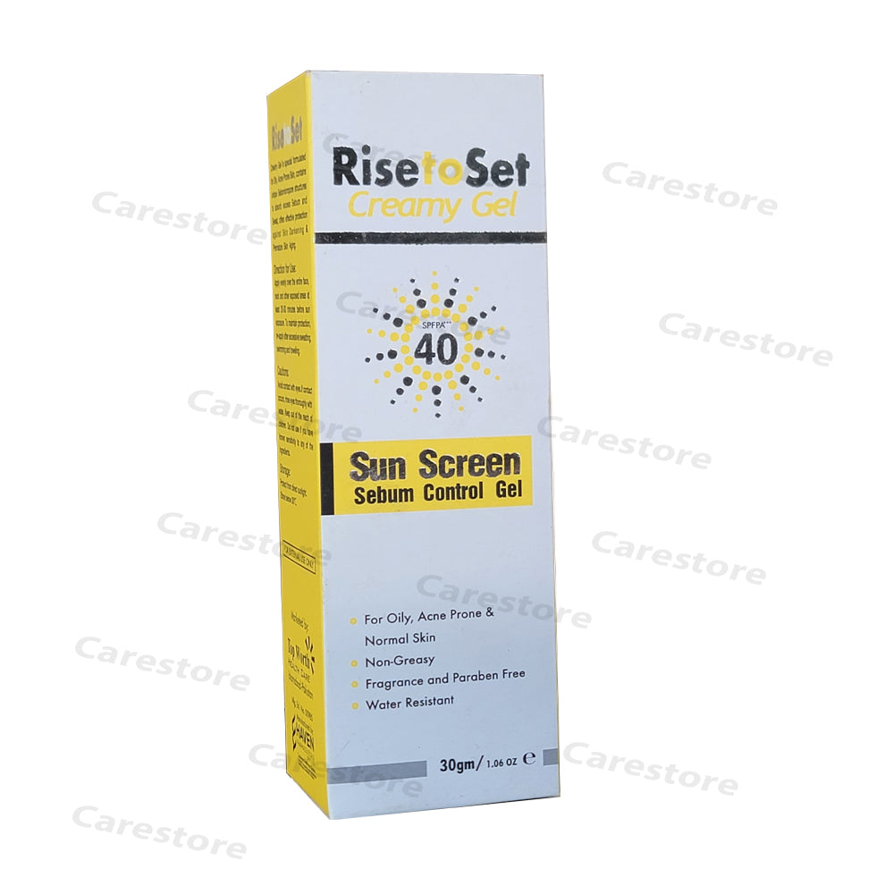 Rise to set creamy gel