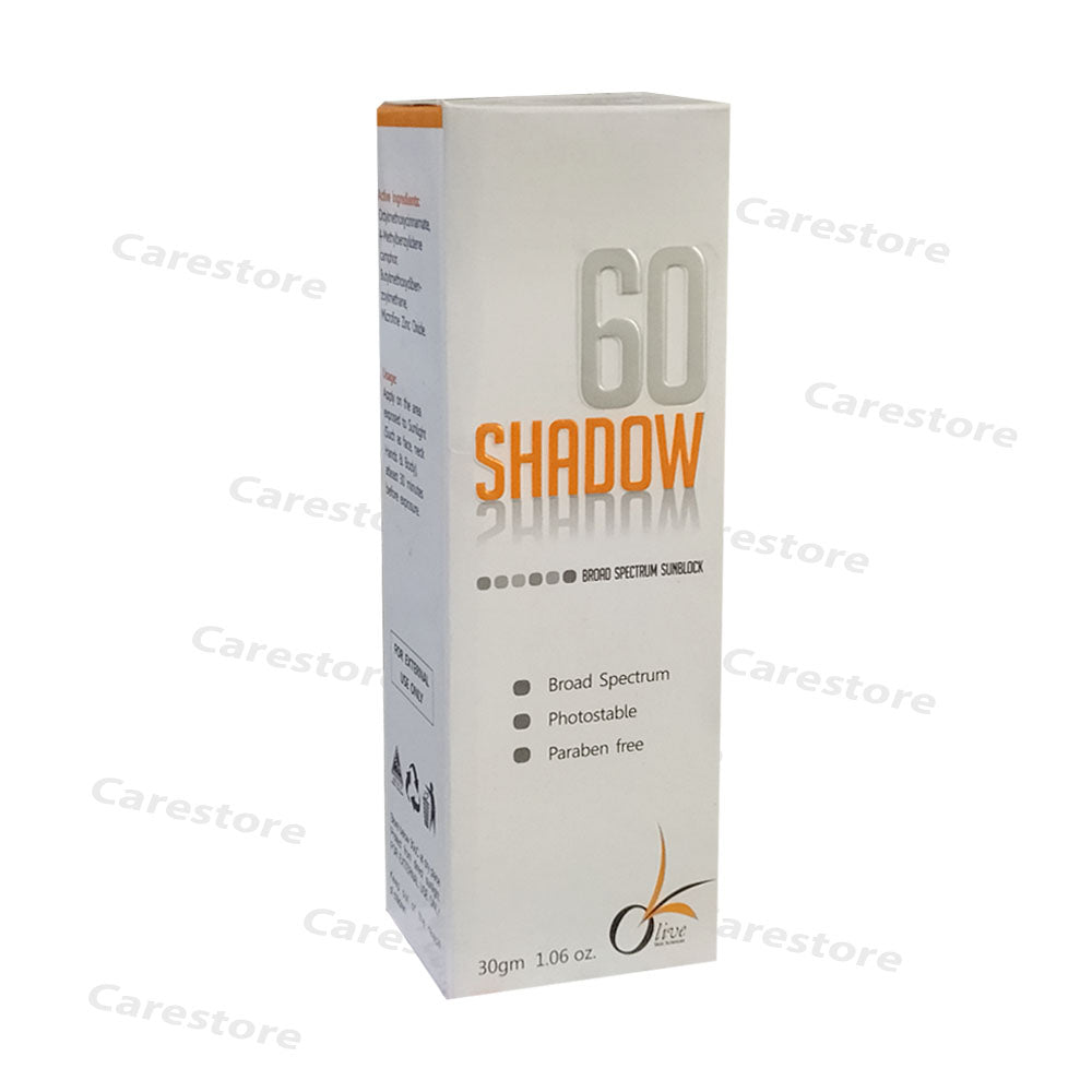 Shadow 60 spectrum sunblock 30gm – CareStore