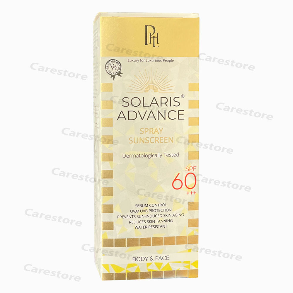 Solaris Advance SunScreen Spray SPF60+++